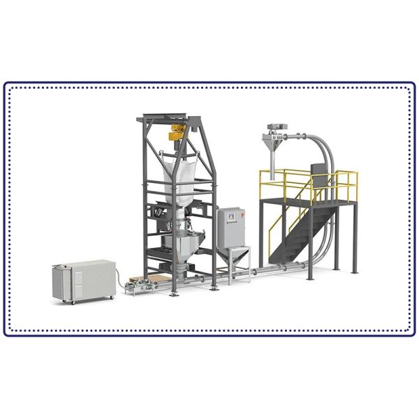 Customized Stainless Steel Ton Bag Unpacking Machine For Lime Powder Ton Bag Unpacking Conveying Equipment