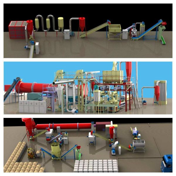4-12mm Wood Pellet Production Line 2-20t/H Biomass Pellet Maker