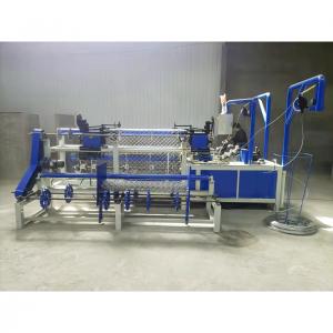 China Barbed Wire Making Machine Fully Automatic Weaving Wire Mesh Chain Link Fence Making Machine On Sale on sale