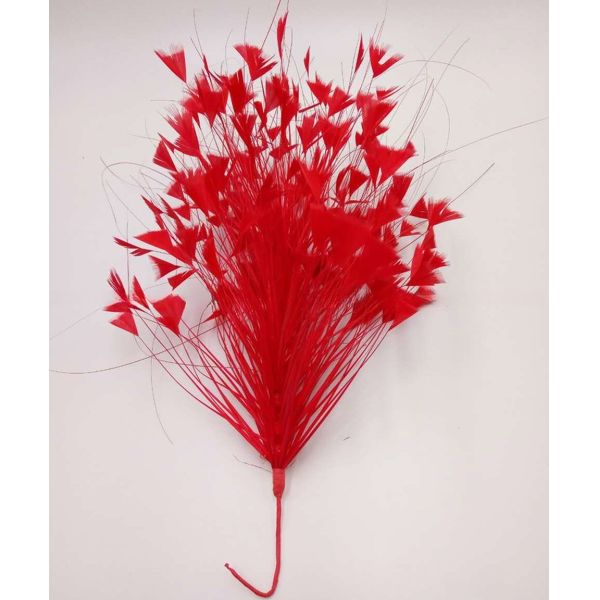 Elevate Your Dress Decoration with Chicken Feather Flower Mount and Wire Accessory