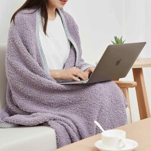 Quality Luxury Soft Cozy Knitting Blanket Cotton Machine Washable Throw Blanket wholesale