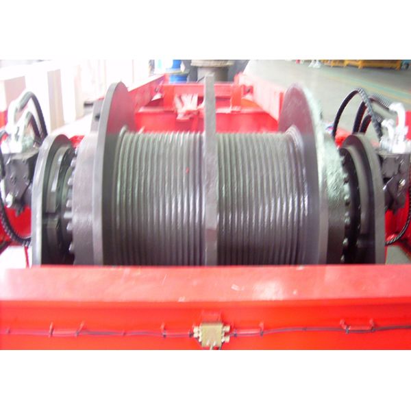 Building Crane Wire Rope Hydraulic Towing Winch With LBS Groove