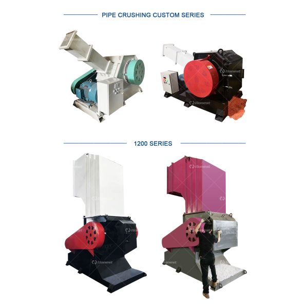 High Output Crusher Machine for Crushing Various Waste Materials with Compact Structure and Easy Operation