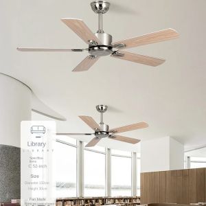 China Dimming Energy-Saving And Silent Dining Room Fan Light Stainless Steel High Wind Ceiling Fan Light  (WH-VLL-32) on sale