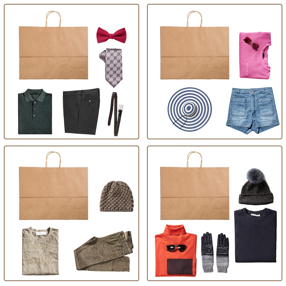 Custom Color Accepted Handmade Promotion Luxury Shoe Clothing Packaging Shop Paper Bag