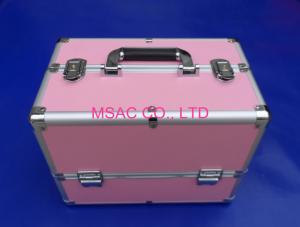 China Competitive Prive Pink Aluminum Makeup Nail Case China Aluminum Case Manufacturer,Factory on sale
