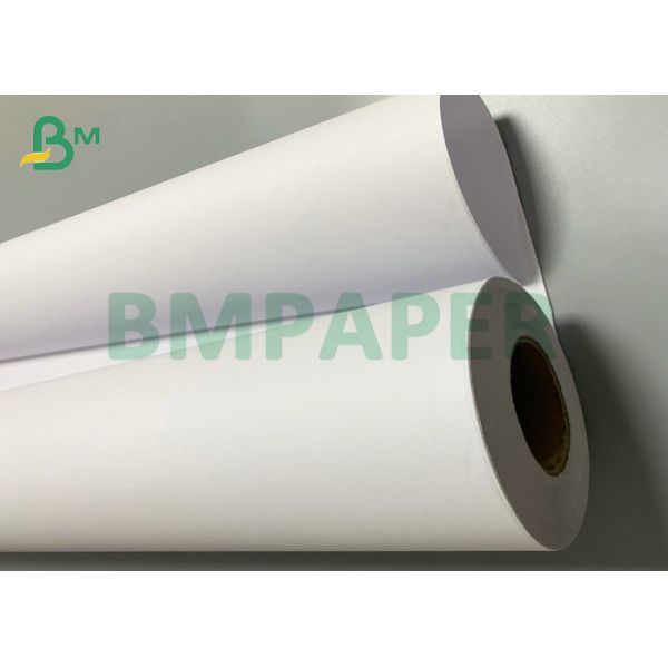 Uncoated Plotter Paper White Bond Roll CAD Paper 36'' x 300'' 20 lb
