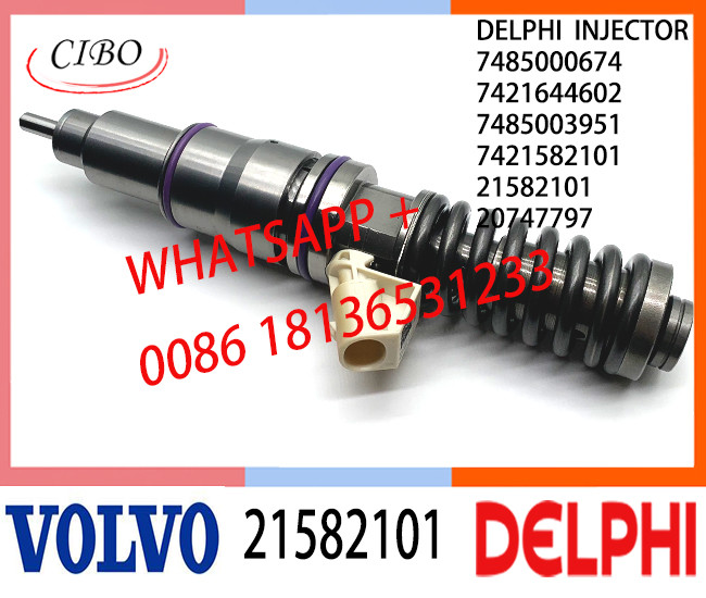 Fuel Diesel Injector 21582101 20747797 7485000674 7421582101 20747787 21644602 E3.18 for VOL (REN-AULTT) MD11 3530 & 35