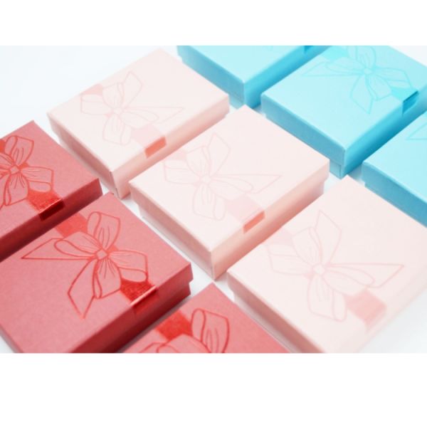 Customized Die Cut Lid Base Mini Square Jewelry Paper Box for Cd Jewel Case Package