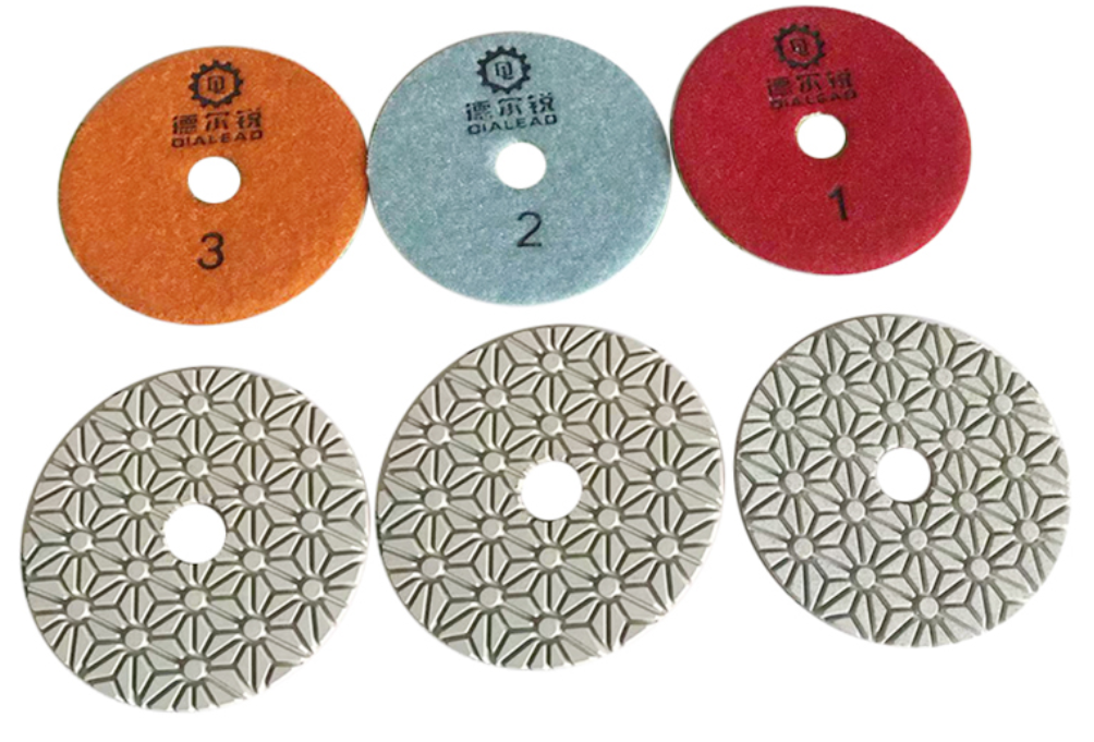 Diamond Resin 3 Step Polishing Pad for Marble Granite Quartz Porcelain Tile