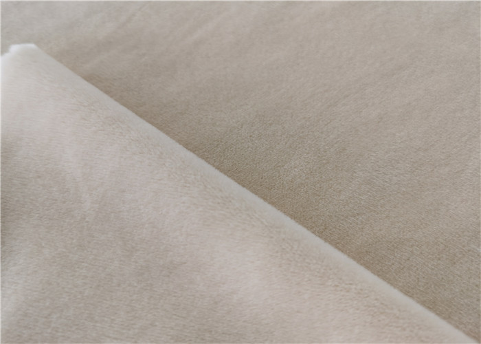 Comfortable Polyester Spandex Fabric Stretch Super Soft Velvet Knit 320g/M2