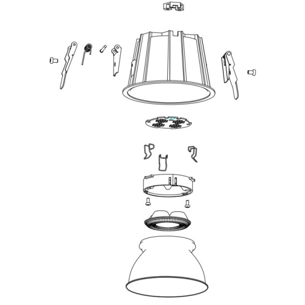 Non Dimmable 10W Low Glare Residential LED Lighting