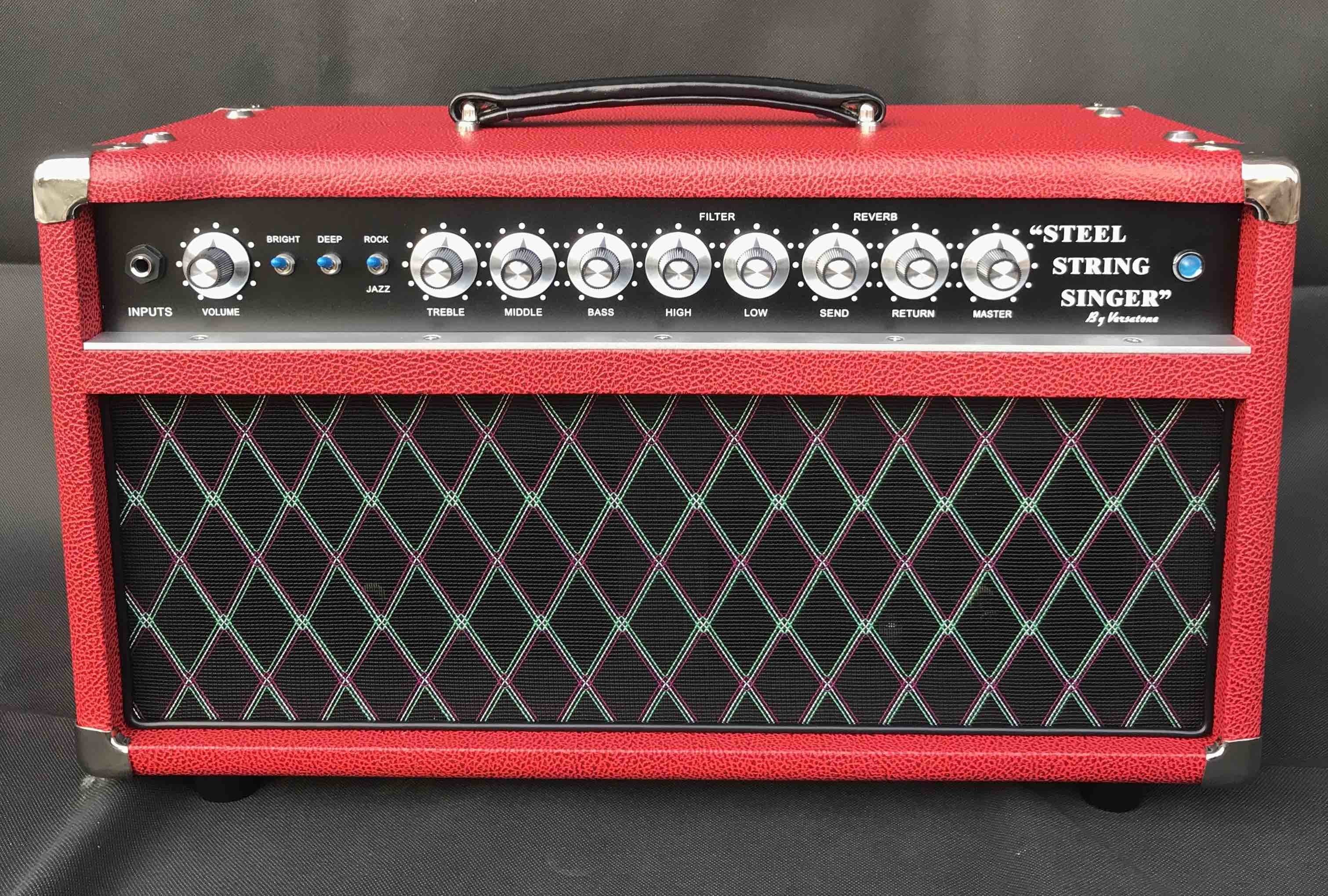2024 HOT!!! Dumble #002 Version Clone SSS20-Steel String Singer SSS Tube Amp Head 20Watt in Suede Brown with Original Knobs