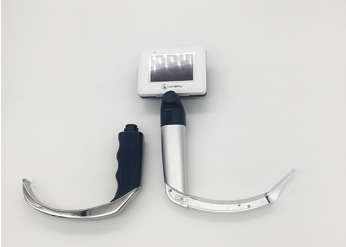 316 Medical Stainless Steel Anesthesia Video Laryngoscope With 2.5'' Color LCD Led Light 360